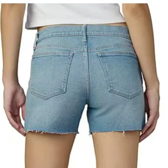 Joe's Jeans NWT Shorts The Ozzie Mid Rise Raw Hem Denim Shorts - Picture 2 of 2